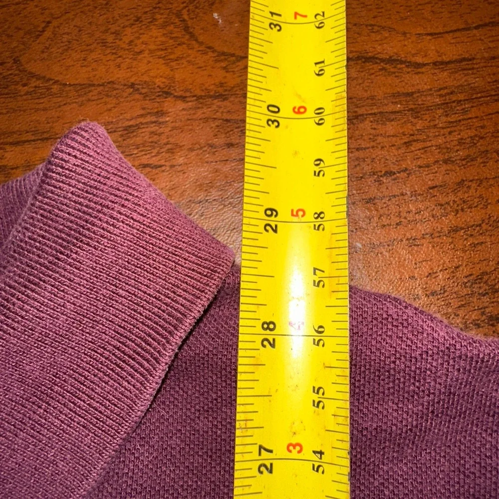 Polo Ralph Lauren Burgundy Maroon Cotton Pique Polo Shirt L Fits 46